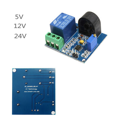 AC 5A Overcurrent Protection Relay Module Current Detection 5/12/24V RelayA3GS
