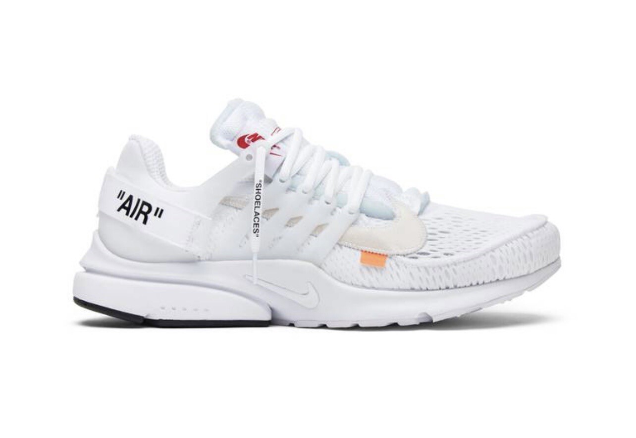 OFF WHITE X NIKE Bianco sporco x Air Presto ""Bianco"" (2018) taglia 5
