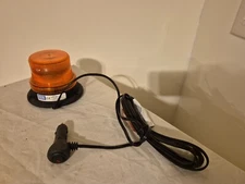 ECCO 6465-MG Amber LED Beacon Light 12-80VDC Magnetic 4"h x 5" Base