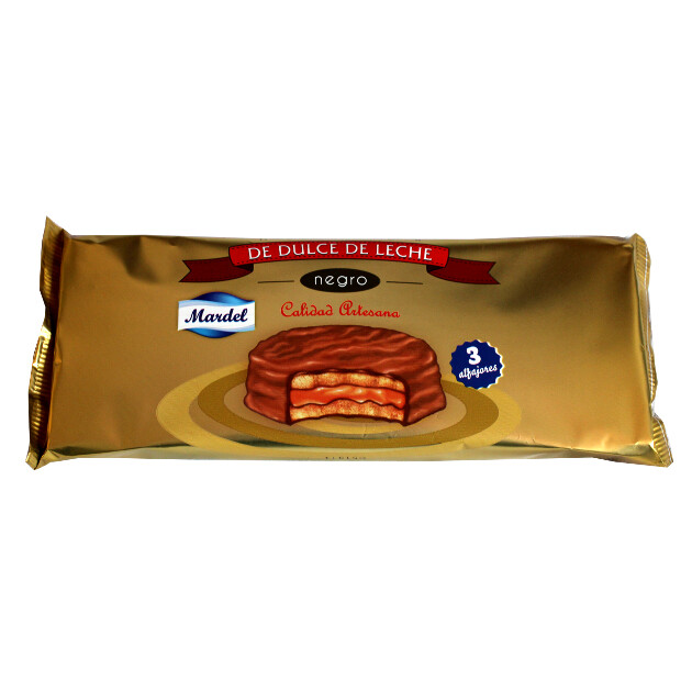F1 ALFAJORES MARDEL CHOCOLATE/DULCE DE LECHE COOKIES x3