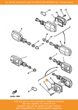 YAMAHA Lens, Flasher, 5Y1-83312-00 OEM RD350LC RD125LC DT125 FS1 SR125 XT600 T80
