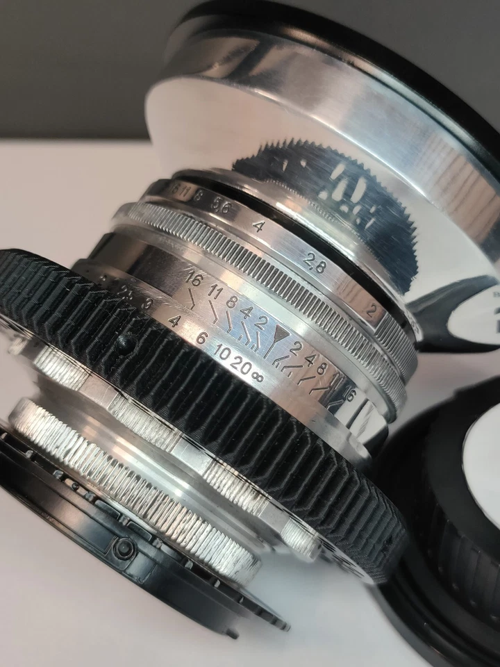 🟡🔵 Plateado HELIOS 44-2 2/58mm Cinemod Canon EF ANAMÓRFICO BOKEH&FLARE ÁMBAR Foto 4 de 4