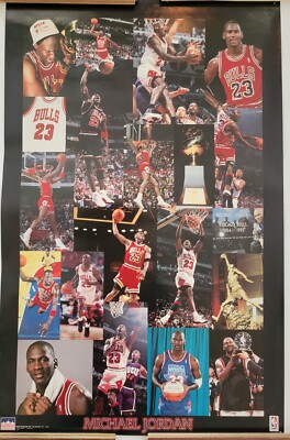VINTAGE SPORTS POSTER ~ Michael Jordan 1998 Starline 22.25x34.5