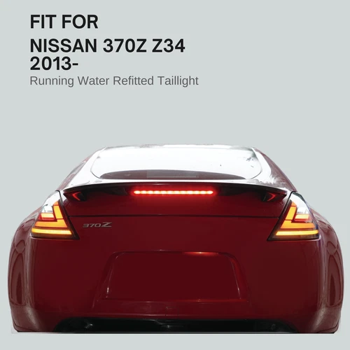 Pair Smoked LED DRL Turn Signal Tail lights For 2009-21 Nissan 370Z Fairlady Z34 - Imagen 5 de 14