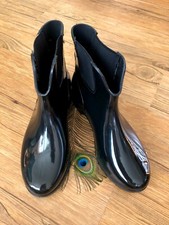 Dav Shiny Rain Boots Womens Size US 9 Black