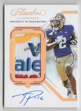 2024 Panini National Treasures Flawless Ja'Lynn Polk Gold RPA #/10
