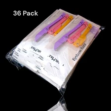 (Lot of 36) EYEBROW RAZOR Facial Hair Removal Trimmer Shaver Sharp Folding Blade