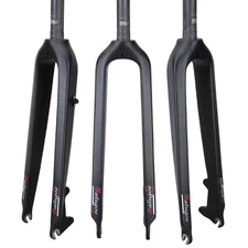 Straight Mountain Bike Carbon Front Fork 26er 27.5er 29er 28.6MM Offset 45MM