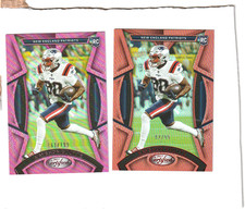 2023 Certified Kayshon Boutte RCs (2) Red #42/99 & Pink #161/199 N. E. Patriots