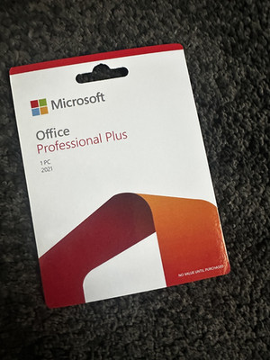 Microsoft Office Professional Plus 2021   1 User / 1 PC   Card Version