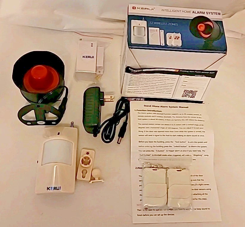 KERUI ‎intelligent Home Alarm System 32 Zones Wireless Never Installed  - Image 3 of 4