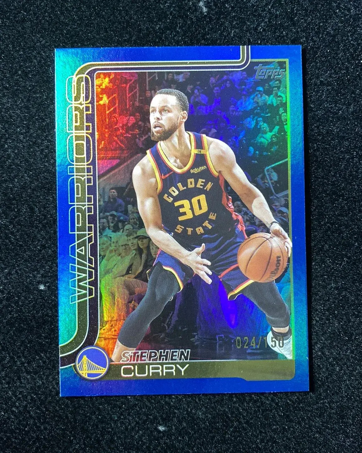 2025-26 Topps Flagship Blue Rainbow #135 Stephen Curry 24/150 Warriors HD