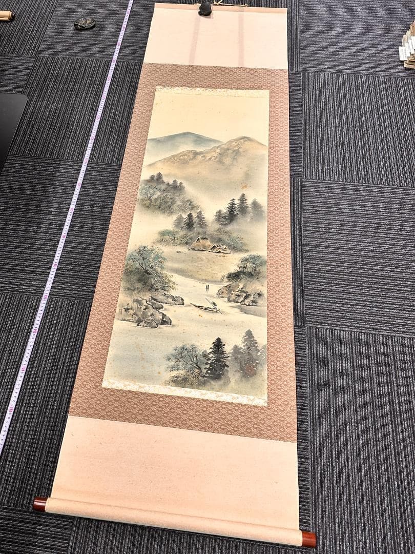 Japanese style landscape painting Hanging scroll Chinese ink art Landscape with