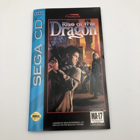 Rise of the Dragon (Sega CD, 1994) W/Manual Near  Mint Disc