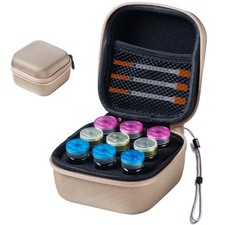 Insulin Fridge Holder 9 Slot Gold Storage Case Insulin Vial Protector Container