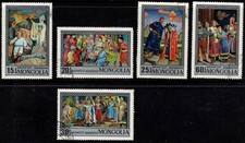 Mongolia 1973 Mongolian Operas And Dramas - Part Set Of Five Stamps - MLH/CTO