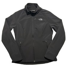 The North Face Jacket Womens M Windwall Fleece Lined Black Softshell