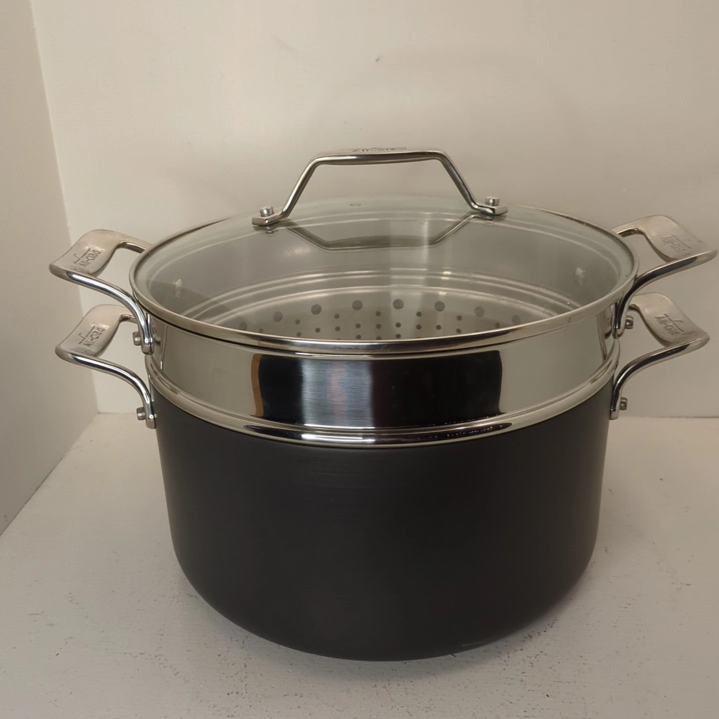 All-Clad Nonstick 7-qt Multipot w/Insert Stainless Steel Strainer Steamer