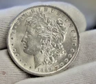1889 US Morgan Silver Dollar $1 AU+