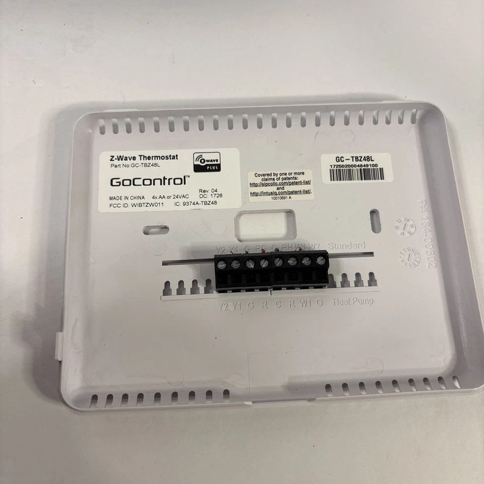 GoControl GC-TBZ48 Z-Wave Smart Thermostat Battery Powered HVAC WiFi Compatible - Image 4 of 4