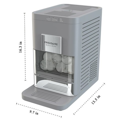 Frigidaire Gallery Artisinal Clear Sphere Ice Maker, Touch Control, Grey - NEW - Picture 2 of 12