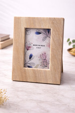 Handcrafted Natural Marble Photo Frame 4x6 Inch Elegant Tabletop Display