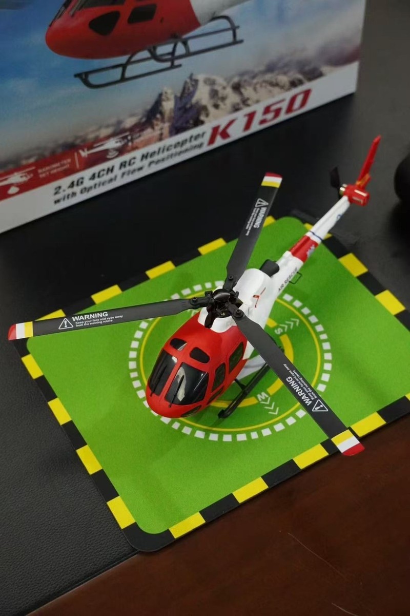 XK K150 AS350 RC Helicopter 4CH 3-Blade No Aileron Optical Flow