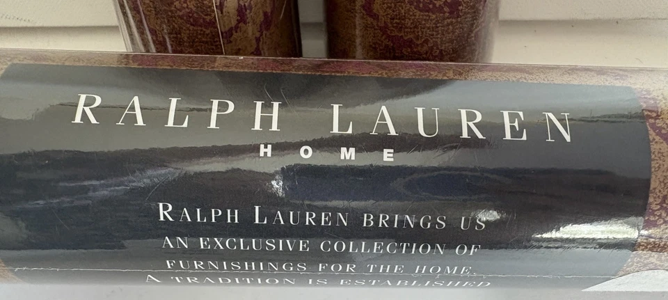 Ralph Lauren Wallpaper Burgandy & Gold Marrakech LWP67438 Three Double Rolls - Image 2 of 4
