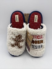Dearfoams Cozy Comfort Unisex Cookie Tester Scuff Slippers Size L US 9-10