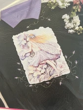 Vintage Fairy Garden II 33004 Coats Clark Iron On Transfer Sweater Wearable Art