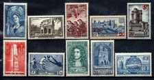 Lot des années 1938-41 entre le n°388 et le  n°491 Neufs*cote 46.40€