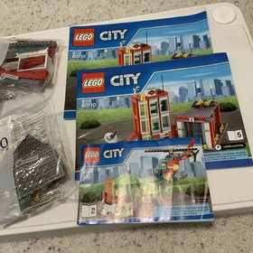 LEGO CITY: Fire Station (60110) - Incomplete 4 Sealed Bags 3 Manuals 2,5,8,& 10