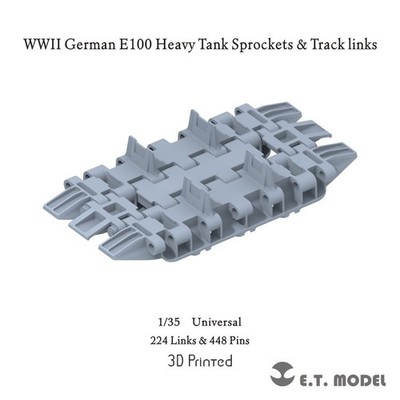 ETMODEL P35-425 1/35 E100 Heavy Tank Sprockets&Track links 224 Links&448 Pins