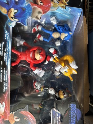 In Hand 2024 JAKKS Pacific Sonic the Hedgehog 3 Movie Figures 4-Pack Open Box