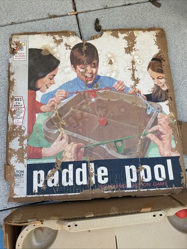 Paddle Pool Smashing Action Game - Vintage 1970 Milton Bradley 70's - Incomplete - Picture 4 of 5