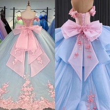 Bow for Quinceanera Dresss Pink Lilac Lavender Sweet 15 16 Dress Accessories