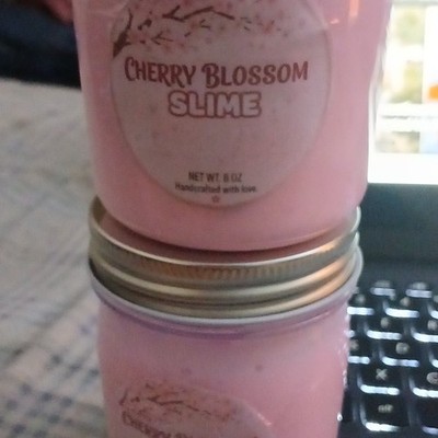 Handmade Cherry Blossom Slime Pink Sensory Craft Toy 8oz or 6oz