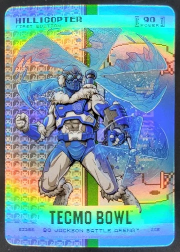2026 Bo Jackson Battle Arena Tecmo Bowl Hillicopter 1ST Endzone Battlefoil RW3