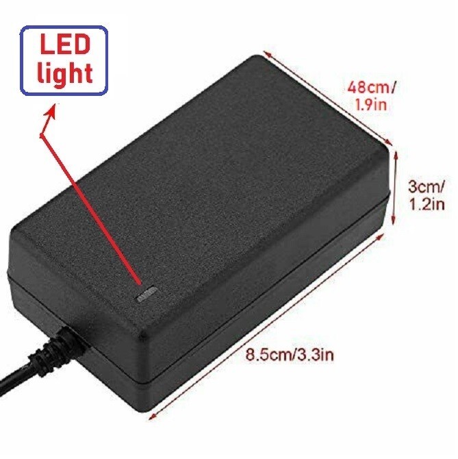 19V 2A AC/DC Adapter (wall wart) Power Supply for home electronics 5