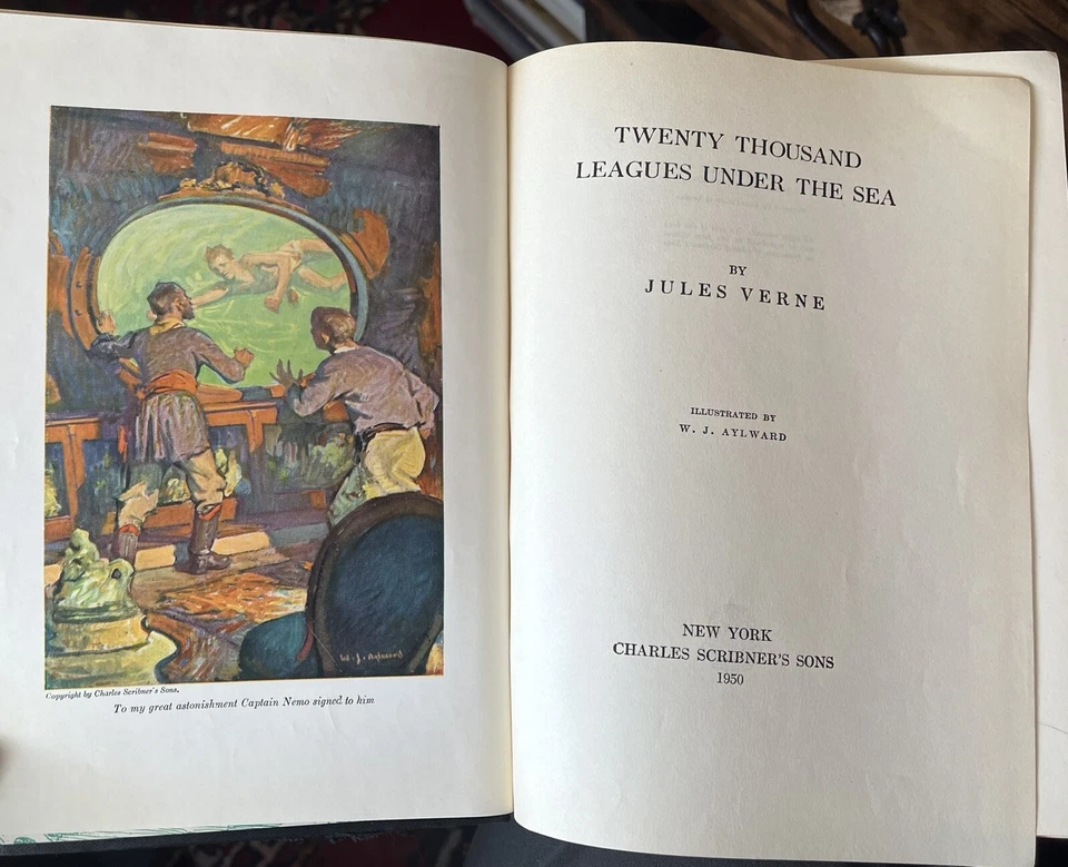 2 Vol 1950s Jules Verne 20,000 Leagues Prophet of a New Age Foto 2 de 3