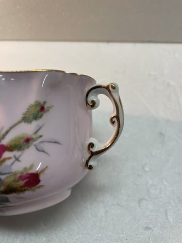 Hammersley Fine Bone China Tea Cup & Saucer Pink W/ Grandmothers Rose Mid Cent - Picture 11 of 14