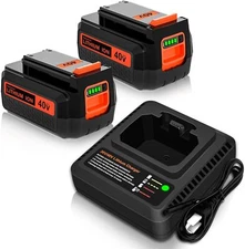  Battery or Charger Replacement for Black and Decker 40V Max LBX2040 LBXR36