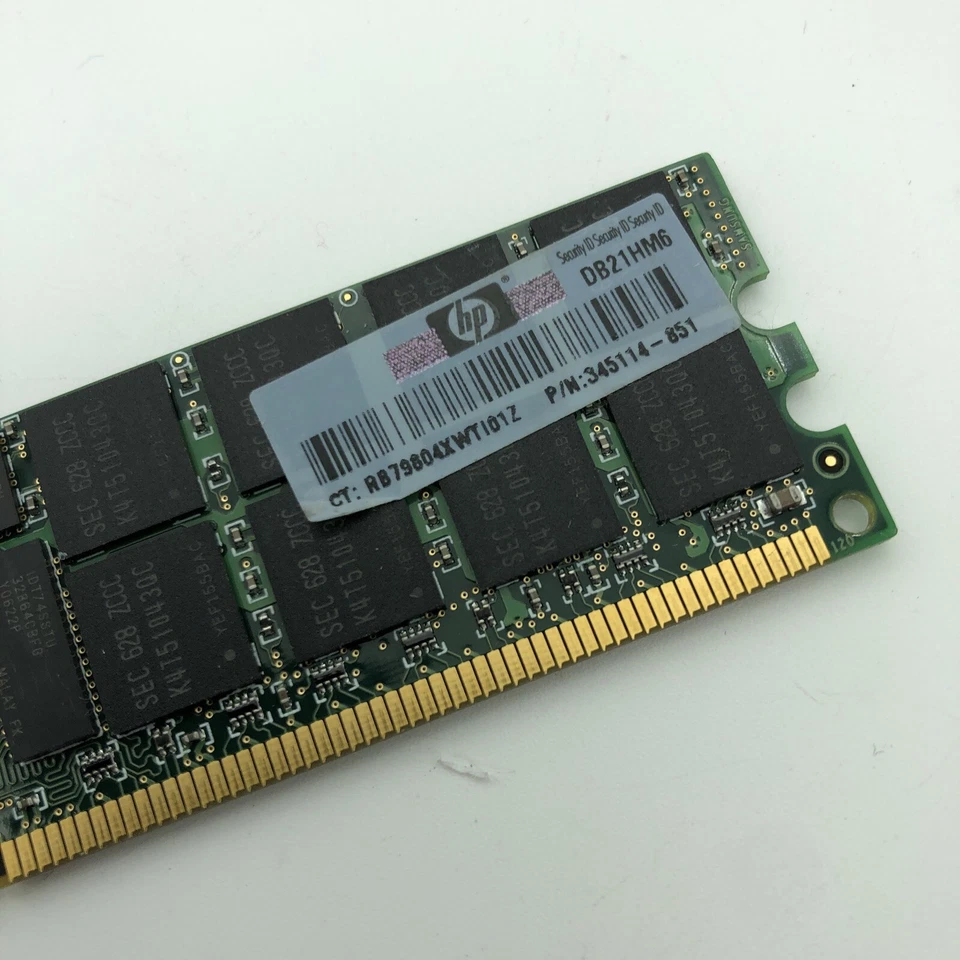 2GB Ram 2GB PC2-3200R 333 DDR2 SDRAM Memory 2RX4 ECC HP# 345114 - Image 3 of 4