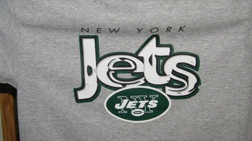 VINTAGE N.Y. JETS STARTER YOUTH SIZE LARGE 14-16 GRAY SHIRT, MADE IN USA, NWT. - Picture 2 of 6