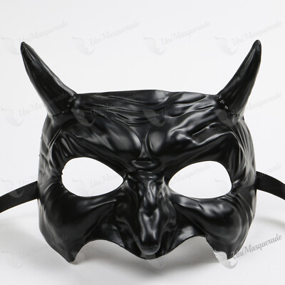 New Halloween Black Personification Devil Half Face Masquerade
