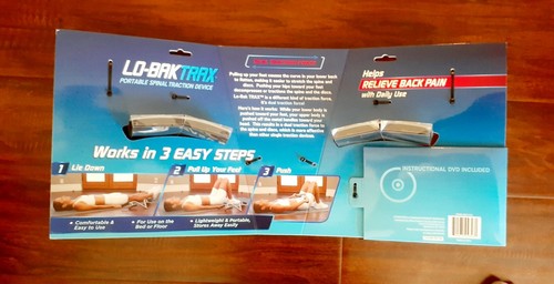 Lo-Bak Trax Portable Spinal Traction Device w/ Instructional DVD AS SEEN ON TV - Picture 5 of 5