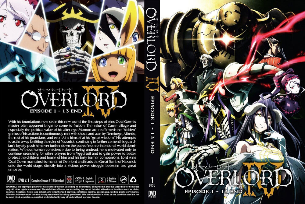 ANIME DVD OVERLORD SEASON 4 VOL.1-13 END ENGLISH DUBBED~REGION ALL