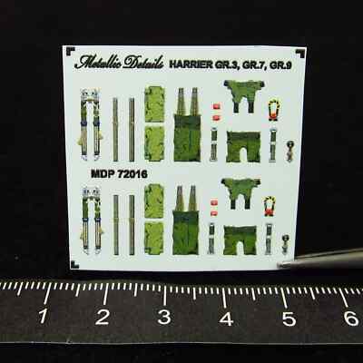 3D Decals Harrier GR.3, GR.7, GR.9 Seat Belts for Scale Model Kit 1:72 MDP72016