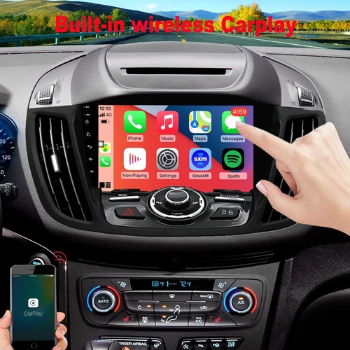 Car Radio Stereo Carplay GPS Navi 2+64GB For Ford Escape 2013-2019 Android 15 - Picture 1 of 19