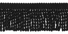 Bullion Fringe Trim, Style# EF25, Color# K9 - Pure Black [54.6 Yards]